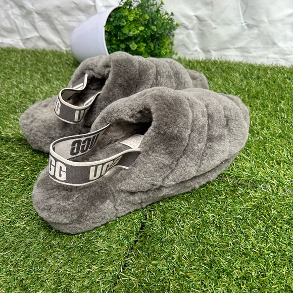 - UGG🔴Fluff yeah grey slippers 9 - Picture 9 of 13